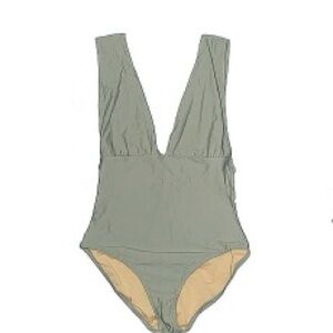 J. Crew Olive Green One Piece Swimsuit